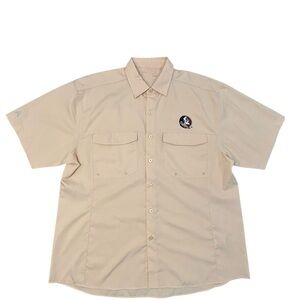 Antigua Men’s Florida State Seminoles Yellow Lightweight Fishing‎ Shirt XL Poly